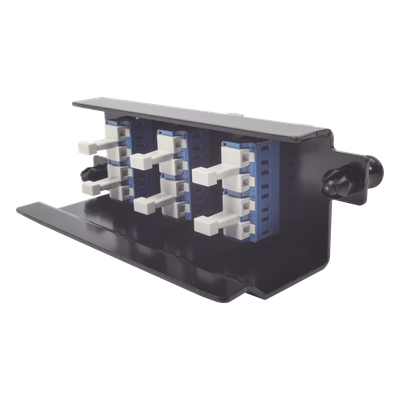 SIEMON PPM-F-LCU12-01 - Placa Acopladora de Fibra Óptica / 12 Fibras LC Duplex / Monomodo OM3 OM4 / Snap-In / 1U hasta 96 Fibras | SIERRA STORE