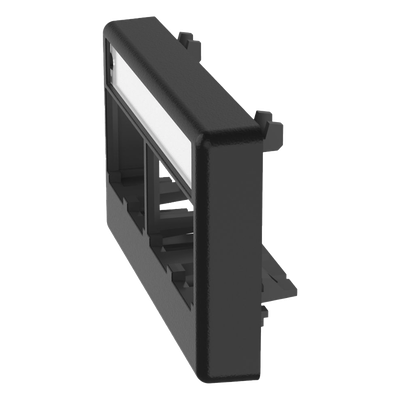 PANDUIT CFFPL4BL - Placa de Mobiliario Modular / 4 Puertos Mini-Com / ABS Negro / 2.9x0.88x1.77 pulg (73.66x22.35x44.95 mm) | SIERRA STORE