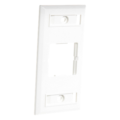 SIEMON CT2-FP-02 - Placa de Pared / 1 Puerto Acoplador / Estándar Británico 85x85mm / Color Blanco | SIERRA STORE