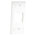 SIEMON CT2-FP-02 - Placa de Pared / 1 Puerto Acoplador / Estándar Británico 85x85mm / Color Blanco | SIERRA STORE