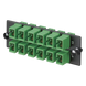 PANDUIT FAP12WAGSCZ - Placa Acopladora de Fibra Óptica / 12 Conectores SC/APC / Monomodo OS1/OS2 / Color Verde / Cerámica Zirconia | SIERRA STORE