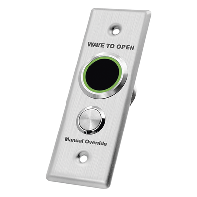 ACCESSPRO APB2BL-40 - Botón de Salida Doble / Sin Contacto y Contacto / IP65 / Temporizador 0-30 s / Detección 5-25 cm / LED Azul/Verde | SIERRA STORE