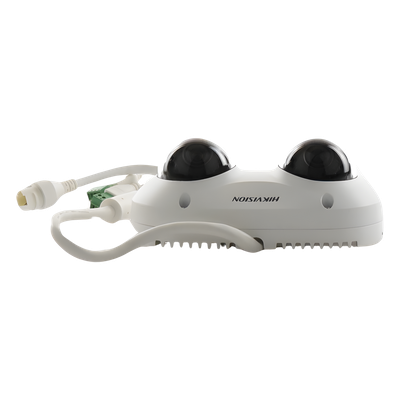 HIKVISION DS-2CD6D52G0-IHS - Cámara IP Dual-Lente / 5 Megapixel / 2.8 mm Fijo / WDR 120 dB / IR 10 m (32.8 ft) / IP67 / IK10 / PoE / | SIERRA STORE
