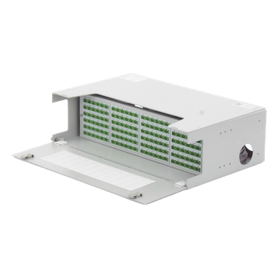 Distribuidor de Fibra Óptica / 144 Empalmes / 144 Acopladores SC/APC / 144 Pigtails SC/APC / 19" / 5 UR / 260 mm (10.2") Profundidad | SIERRA STORE