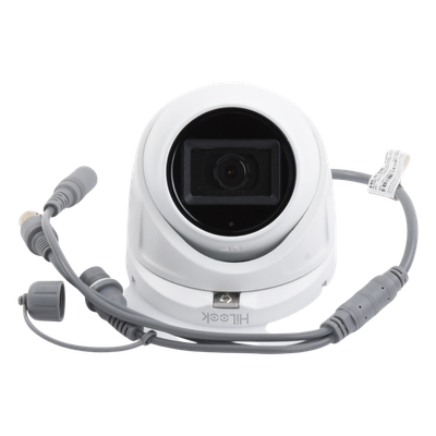 HiLook by HIKVISION THC-T120-MS - Cámara Turret TURBOHD / 2 Megapixel 1080p / Gran Angular 106.4° / IR EXIR 30 m (98.4 ft) / Audio por | SIERRA STORE