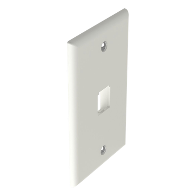PANDUIT CFP1IW - Placa de Pared Vertical / 1 Puerto Mini-Com / Diseño Plano / 2.75 x 4.5 pulg. / Blanco Mate | SIERRA STORE