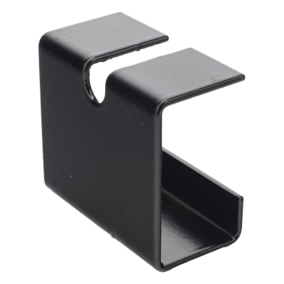 Grapa de Suspensión para Escalera Tubular / 1.5" de Peralte / 12" de Ancho / Acero al Carbón / Recubrimiento Epóxico Negro | SIERRA STORE