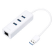 Adaptador de red / USB 3.0 a RJ45 / 3 puertos USB 3.0 / Gigabit Ethernet / 96x23x31 mm | SIERRA STORE