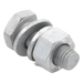 Tornillo estructural / Grado A325 / 1/2 x 1-1/2 pulg / Cabeza hexagonal / Tuerca plana / Galvanizado | SIERRA STORE