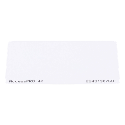 ACCESSPRO ACCESS-CARD-M4K - Tarjeta MIFARE Classic / 13.56MHz / 4KB / PVC Imprimible / ISO CR80 / UID 34 Bits | SIERRA STORE