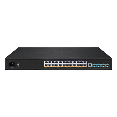 Switch AV Profesional / 24 Puertos PoE Gigabit / 8 PoE++ 95W / 16 PoE+ 32W / 4 SFP 10G / 480W / Sin Ventilador | SIERRA STORE