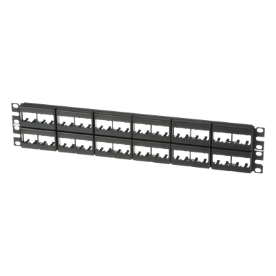 PANDUIT CPP48WBLY - Panel de Parcheo Modular / 48 Puertos / 2 UR / 19in / Plano / Sin Blindaje / Mini-Com | SIERRA STORE