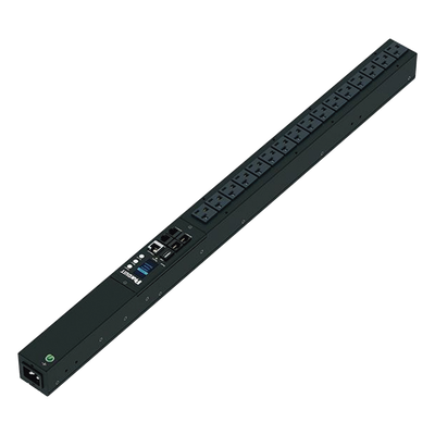 PANDUIT P16D20M - PDU Monitoreable / 16 Salidas NEMA 5-20R / Entrada NEMA 5-15P / 120 Vca / 15 A / 1.4 kVA / Instalación Vertical | SIERRA STORE