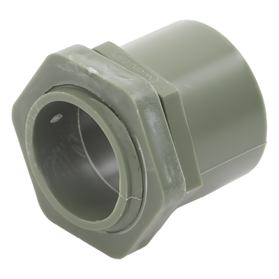 Conector para Tubo PVC Conduit Ligero / 1" (25 mm) / Conexión Rápida con Casquillo Integrado / Autoextinguible / NMX-E-012-SCFI | SIERRA STORE