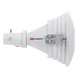Antena Sectorial Horn / Radiación Asimétrica 45° / 4.9 - 6.4 GHz / 17 dBi / Conector RP-SMA / 238 x 245 x 163 mm | SIERRA STORE
