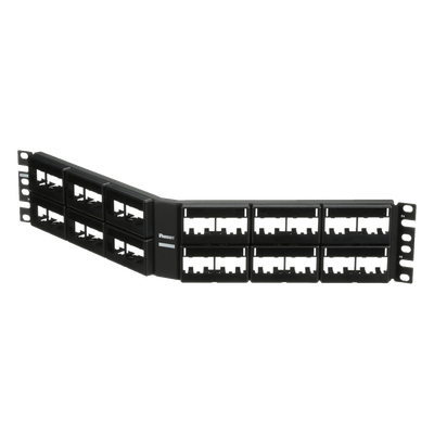 PANDUIT CPPLA48WBLY - Panel de Parcheo Modular / Angulado / 48 Puertos / 2UR / Sin Blindaje / Con Etiqueta y Cubierta | SIERRA STORE