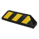 ACCESSPRO AC55TC - Tope Vehicular / 55 cm (1.8 ft) / Carga 5 Ton / Caucho Rígido / Bandas Reflejantes / Negro-Amarillo | SIERRA STORE