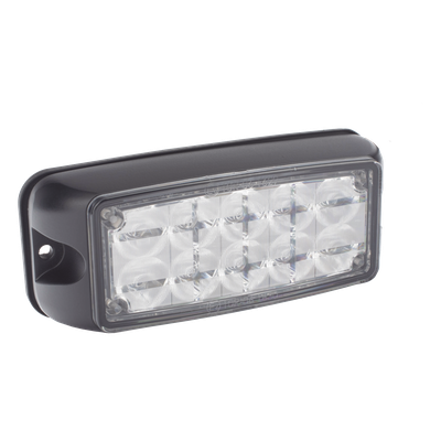 Luz LED de Advertencia / 10 LED de Alta Intensidad / Rojo/Azul / Montaje Superficial / 12-24 VDC / SAE Clase I / IP Resistente al Agua | SIERRA STORE
