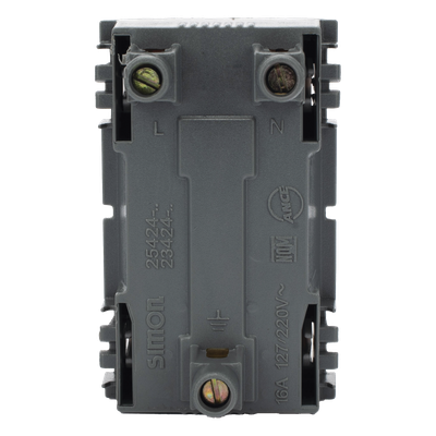 Módulo Dúplex de Contactos Eléctricos / 10A / 127V / Sistema de Seguridad Antiobjetos / Compatible con Cajas para Pavimento / | SIERRA STORE