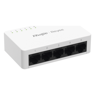Switch No Administrable / 5 Puertos Gigabit / 10 Gbps Switching / Plug & Play / 2.1W Máximo / Cloud Visible | SIERRA STORE