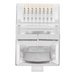 LINKEDPRO BY EPCOM TC5S-PASS - Bote de Plugs Pass Through RJ45 / Cat5e Blindado / Chapado Oro 30 Micras / 24AWG / 100 Piezas | SIERRA STORE
