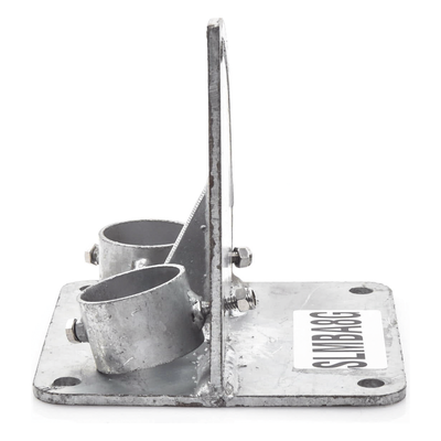 Base para Mástil / Ajuste de Ángulo 0° a 60° / Acero Galvanizado / Mástil 1 | SIERRA STORE
