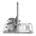 Base para Mástil / Ajuste de Ángulo 0° a 60° / Acero Galvanizado / Mástil 1 | SIERRA STORE