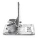 Base para Mástil / Ajuste de Ángulo 0° a 60° / Acero Galvanizado / Mástil 1 | SIERRA STORE