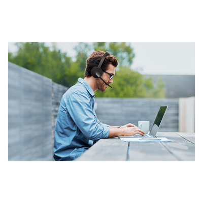 Diadema Inalámbrica Bluetooth / Mono / Cancelación de Ruido IA / 35 Horas Autonomía / Alcance 50 m (164 ft) / Certificación Microsoft | SIERRA STORE