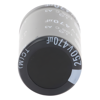 Capacitor Electrolítico de Aluminio / 470 µF / 250 VDC / 105 °C / 25 x 40 mm / Radial | SIERRA STORE