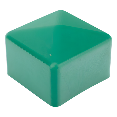 Remate Cuadrado para Unicanal / 4x4 pulgadas (10x10 cm) / PVC No Metálico / Verde Oscuro / Sellado Sólido | SIERRA STORE