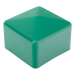 Remate Cuadrado para Unicanal / 4x4 pulgadas (10x10 cm) / PVC No Metálico / Verde Oscuro / Sellado Sólido | SIERRA STORE