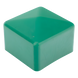 Remate Cuadrado para Unicanal / 4x4 pulgadas (10x10 cm) / PVC No Metálico / Verde Oscuro / Sellado Sólido | SIERRA STORE
