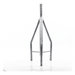 Tramo de Remate para Torre / Acero ASTM A36 / Galvanizado por Inmersión en Caliente / 3 Opresores para Pararrayos / Longitud 350 mm | SIERRA STORE