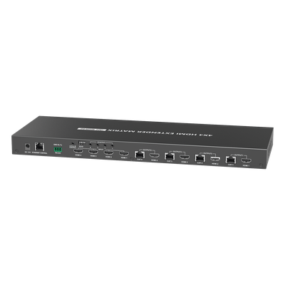 MATRICIAL Y EXTENSOR DE VIDEO HDMI 4 x 4 / 4 Entradas HDMI / 4 Salidas HDMI Loop / 4 Salidas RJ45 para Extender la señal 70 metros por | SIERRA STORE