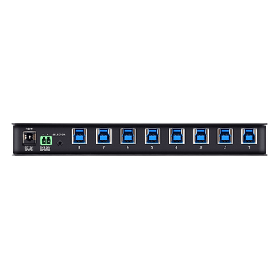 Conmutador de Uso Compartido USB 3.2 Gen 1 Industrial | 8 Puertos para Computadoras | 4 Puertos para Dispositivos | 5 Gbps | Selección | SIERRA STORE
