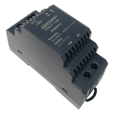 Fuente de poder DIN Riel / 15 Vcc / 2 A / 30 W / Entrada 100-240 Vca / Terminales 5.5 x 2.5 mm / -20°C a 45°C / 3.7 x 1.4 x 2.3 | SIERRA STORE