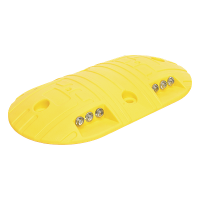 ACCESSPRO AC22-12BY - Boya Vial / Plástico Duradero / 20 Toneladas / LED Reflejantes / 4 Orificios / 8.7 x 4.7 x 1 pulgadas | SIERRA STORE