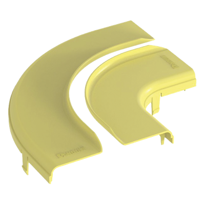 PANDUIT FRRASC6LYL - Tapa para Ángulo Recto Horizontal / 90° / 4x4 pulgadas / Acceso 3/4" (19 mm) / ABS 94V-0 / Amarillo | SIERRA STORE
