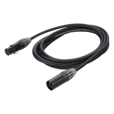 Cable XLR / 3 Polos / Hembra-Macho / Contactos Dorados / Triple Blindaje / 3 m (9.8 ft) | SIERRA STORE
