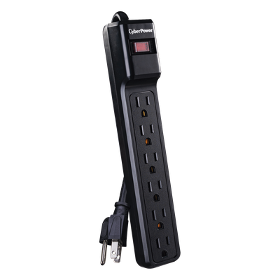 Multicontacto Con Supresor de Picos, Voltaje de Entrada 125 Vca NEMA 5-15P, Con 6 Salidas NEMA 5-15R, 1200 Joules | SIERRA STORE