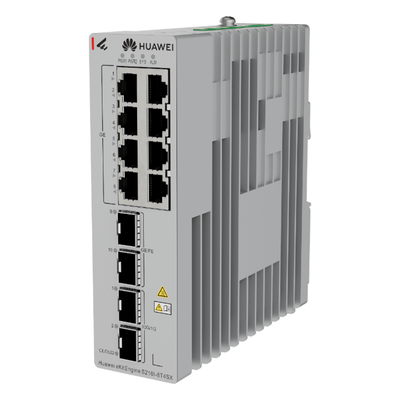 Switch Industrial / 8 Puertos RJ45 Gigabit / 2 SFP + 2 SFP+ 10G / Montaje Riel DIN / Fuente Redundante 1+1 / IP40 / -40°C a 75°C | SIERRA STORE