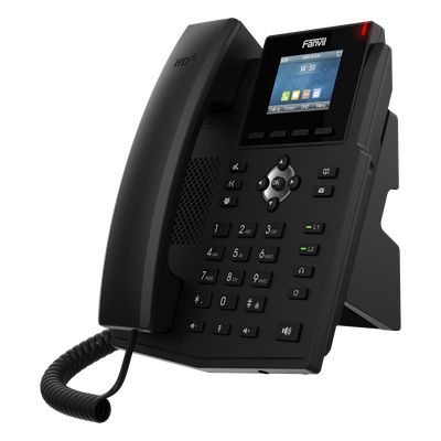 Teléfono IP / 4 Líneas SIP / Pantalla LCD 2.4" Color / PoE / Audio HD / Conferencia 6 Participantes | SIERRA STORE