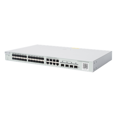 Switch Capa 3 Administrable / 24 Puertos SFP 1G / 8 Puertos Combo 10/100/1000 / 4 Puertos SFP+ 10G / 128 Gbps / 96 Mpps | SIERRA STORE