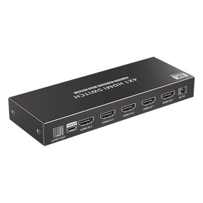 Conmutador HDMI / 4 Entradas 1 Salida / 8K@60Hz / 48 Gbps / HDMI 2.1 / Control IR y RS-232 | SIERRA STORE