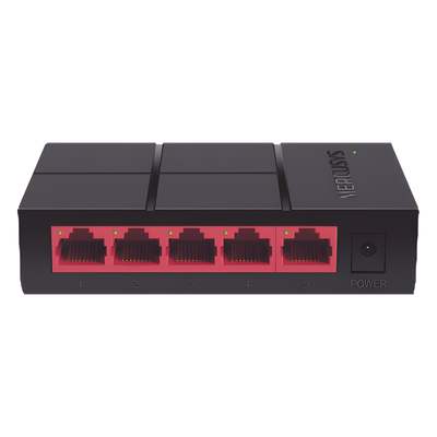 Switch de Escritorio / 5 Puertos Gigabit / 5 Gbps Capacidad de Conmutación / Sin Ventilador / Plug and Play | SIERRA STORE