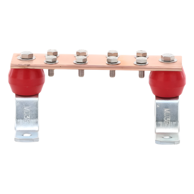 LINKEDPRO BY EPCOM LP-BUS-MURO - Barra Unión Muro / 1000A / Cobre 100% / Aisladores Rojos / TMGB-TGB / 3.28 ft | SIERRA STORE