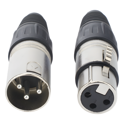 Kit Conector XLR / Macho + Hembra / Cable 3.5-8.0 mm / 16 A por Contacto / Soldadura / -30 °C a +80 °C | SIERRA STORE