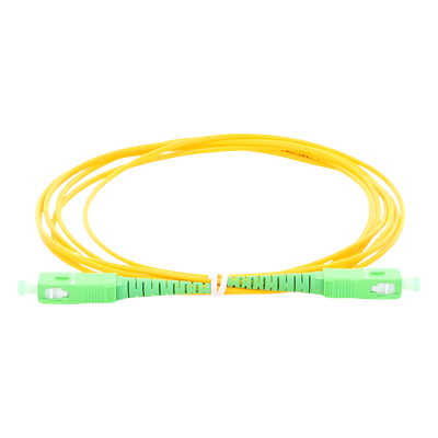LINKEDPRO BY EPCOM LPSMJSCASCASP22 - Jumper de Fibra Óptica Monomodo SC/APC SC/APC Simplex, color amarillo, 2 metros, 2mm | SIERRA STORE