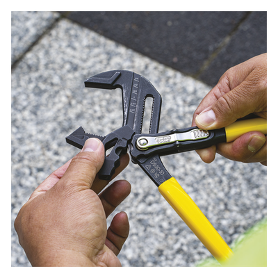 Llave de Pinzas Inglesa-Perico / 10" (25.4 cm) / Apertura Máxima 2" (5.1 cm) / 20 Posiciones Ajustables / Acero para Herramientas | SIERRA STORE